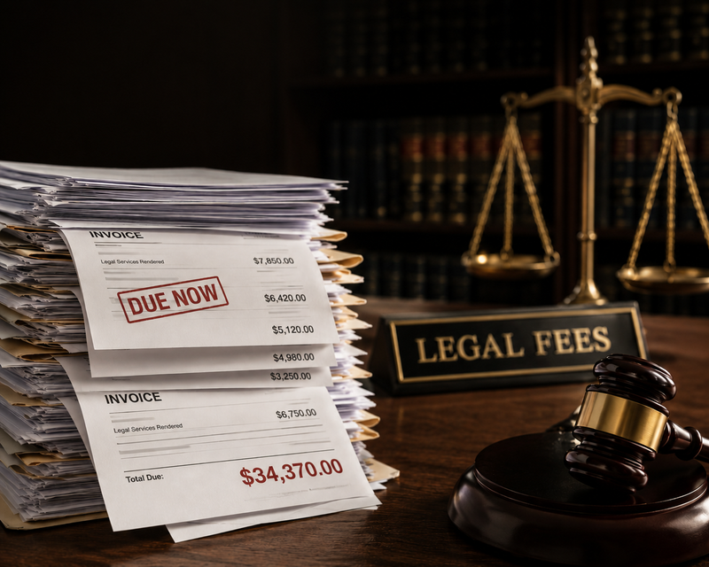 Tens of Thousands in Legal Fees