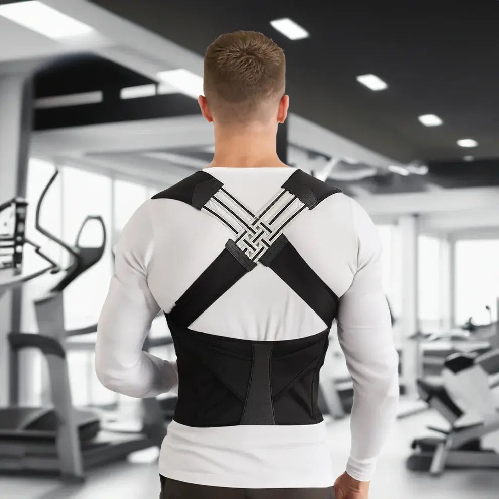 Back Posture Corrector Band worn from behind
